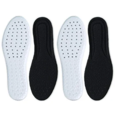 Afbeelding van Zzmorni 2 paar comfortabele sportinlegzolen voor dagelijks gebruik en werk, dempend ademend, ideaal wandelen, hardlopen, fitness (36 36)