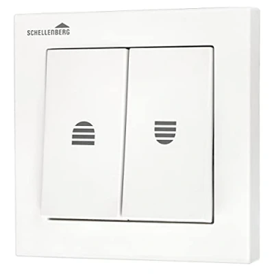 Afbeelding van Schellenberg Rolluikschakelaar, elektrische bediening, huisautomaat, incl. afneembaar frame, wit