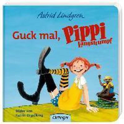Afbeelding van Guck mal, Pippi Langstrumpf: Astrid Lindgren Kinderbuch Klassiker. Stabiles Pappbilderbuch ganz ohne Text und mit fröhlichen Bildern von Katrin Engelking für Kinder ab 1