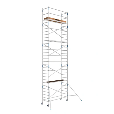 Afbeelding van Rolsteiger Alumexx Basic Schoren L190xB90cm 10.20m werkhoogte Houten platformen