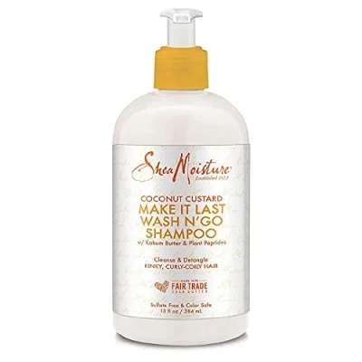 Afbeelding van Shea Moisture Coconut Custard Make It Last Wash N&#039; Go Shampoo