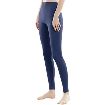 Afbeelding van Libella 1/3er Vrouwen Lange Leggings Veelkleurig met Hoge Taille Slim Fit Fitness Broek Sport Gemaakt van Katoen 4108VA, Donkerblauw, XXL