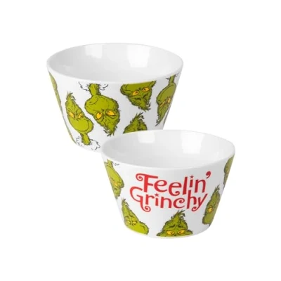 Afbeelding van United Labels The Grinch kom Feelin Grinchy mueslikom porselein wit 500 ml