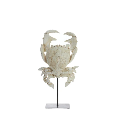 Afbeelding van Light &amp; Living Ornament CRAB 23x12.5x42.5cm Wit