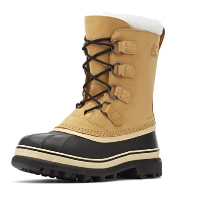 Afbeelding van Sorel Caribou Snowboots, Heren, Maat: 50, Brown Leer/ synthetisch