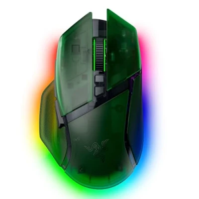 Afbeelding van Razer Basilisk V3 Pro 35K Draadloze Ergonomische Gaming Muis 35.000 DPI Phantom Green Edition