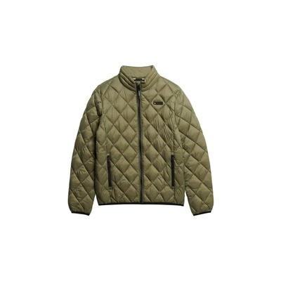 Afbeelding van Superdry Mannen Fuji Lite jas met Ruitvormige Wattering Groen Grootte: M