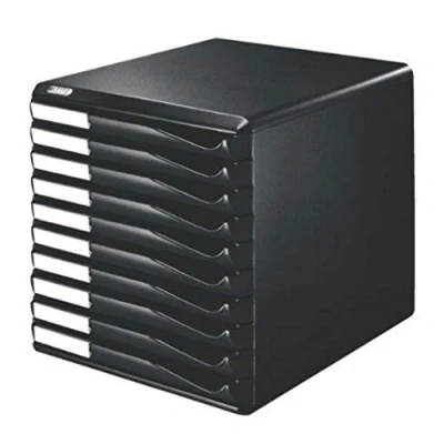 Afbeelding van Leitz 52940095 10 A4 ladekast, organizer, vormset, geheel zwart