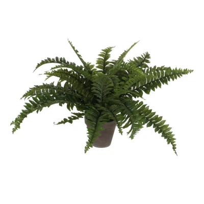 Afbeelding van Boston Varen Kunstplant in Bloempot Stan H42 x Ø50 cm Groen
