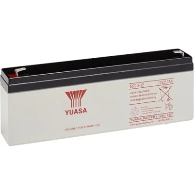 Afbeelding van Yuasa NP2,3 12 Sealed Lead Acid (VRLA) 2300 mAh V oplaadbare batterij accu/accu (2300 mAh, verzegeld loodzuur (VRLA), V, wit