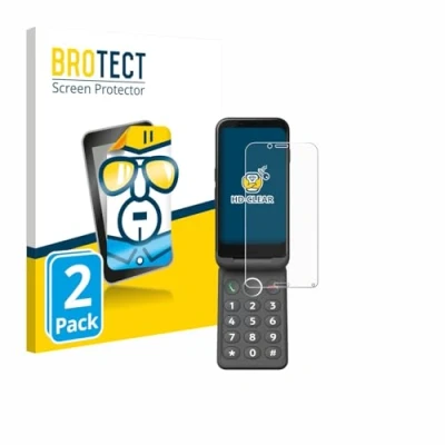 Afbeelding van BROTECT (2 Stuks) Schermbeschermer voor Doro Aurora A20 Screen Protector Transparant