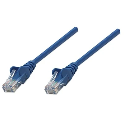 Afbeelding van Intellinet 0.45m Cat5e netwerkkabel Blauw 0,5 m U/UTP (UTP) 318129