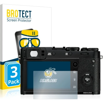 Afbeelding van BROTECT Screenprotector voor Fujifilm X100F Folie Beschermfolie Beschermglas transparant (3 Stuks)