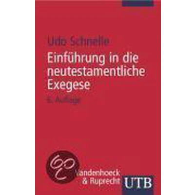 Afbeelding van Einfuhrung in Die Neutestamentliche Exegese