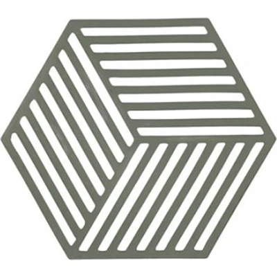 Afbeelding van Zone Denmark Hexagon potonderzetter saliegroen (sage) 16x14 cm silicoon