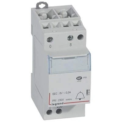 Afbeelding van Legrand modulaire transformator 8v 4va 413090