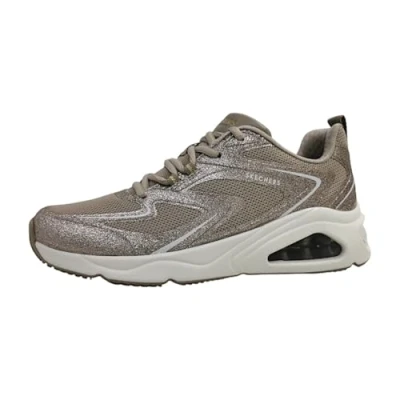 Afbeelding van Skechers Sport Tresair UNO Sneakers laag, Dames, Maat: 42, Taupe glitter Textiel/ synthetisch