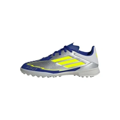Afbeelding van adidas Performance F50 League Messi Turf Voetbalschoenen Kids Kinderen Zilver 36 2/3