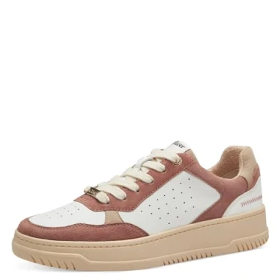 Afbeelding van s.Oliver Sneakers laag Dk. rose comb, Dames, Maat: 40, comb Leer/ synthetisch