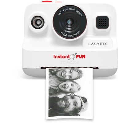 Afbeelding van Easypix InstantFUN Digitale point and shootcamera Wit Geïntegreerde accu