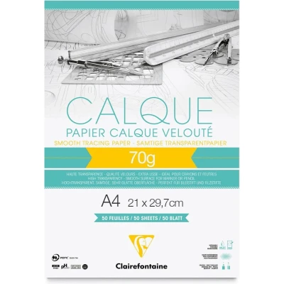 Afbeelding van Clairefontaine Calque 70g Overtrekpapier A4