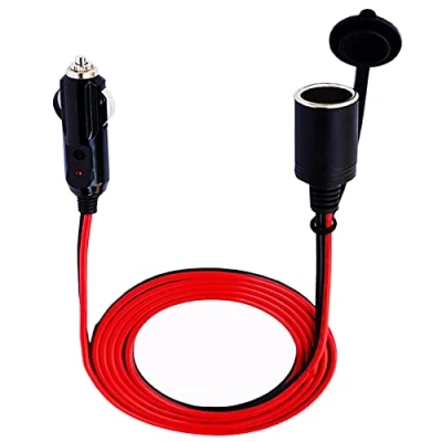 Afbeelding van Dongge 12 V 24 Sigarettenaansteker Extension Cord 6.56FT 16AWG Zware Pure Koperen Kabel met Adapter Plug Socket