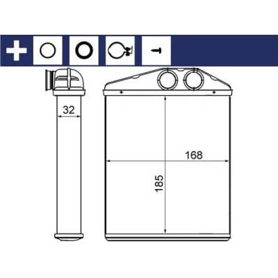 Afbeelding van Mahle Original Kachelradiateur AH 13 000S