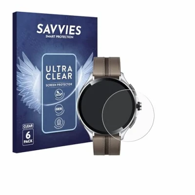 Afbeelding van Savvies (6 Stuks) Schermbeschermer voor Xiaomi Watch 2 Pro Screen Protector Ultra Transparant