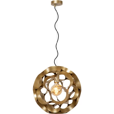 Afbeelding van Lucide Hannelore Hanglamp Ø 40 Cm 1xe27 Mat Goud / Messing