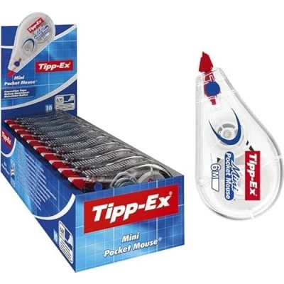 Afbeelding van Tipp Ex 932564 Mini Pocket Mouse Correctieroller Wit, 10 Pack