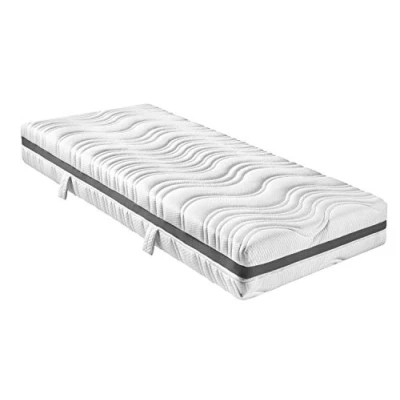 Afbeelding van sleepling 196457 Pocketveringmatras Comfort 130, pocketveringmatras, 7 zones koudschuim matras, hardheidsgraad 3, Made in EU, omkeerbare handgrepen, Oeko Tex, wasbaar op 60 graden, 80 x 200 18 cm,