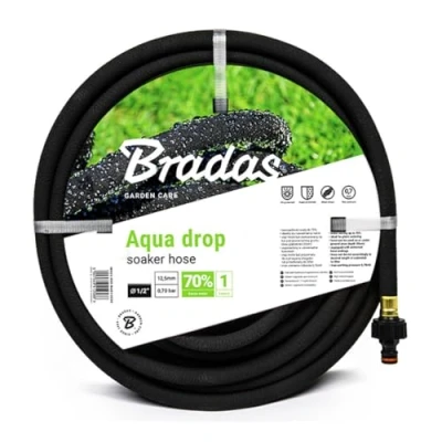 Afbeelding van Bradas Druppelslang Zweetslang 1/2 (20 meter) incl. koppelingen druppelsysteem compleet