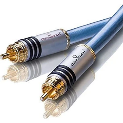 Afbeelding van OEHLBACH 1.5m XXL 2xRCA 2 x RCA Blauw audio kabel