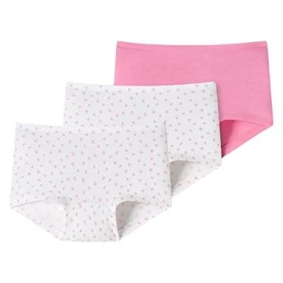 Afbeelding van Schiesser Mädchen 3 PACK Unterwäsche Shorts hohe Passform 95/5 Organic bio Baumwolle Größe 92 bis 140