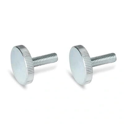 Afbeelding van Ganter Normelemente Platte kartelschroeven (lage vorm) DIN 653 M10 40 ZB 2 stuks verzinkt staal Schroefdraad: M10x40