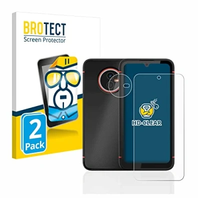Afbeelding van BROTECT (2 Stuks) Schermbeschermer voor Gigaset GX4 / Pro (Voor+Camera) Screen Protector Transparant