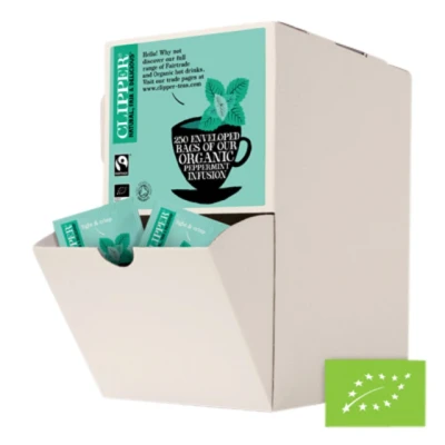 Afbeelding van Thee Clipper infusion peppermint bio 250 zakjes