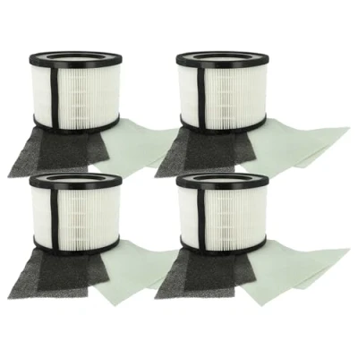 Afbeelding van vhbw 4 x luchtreiniger compatibel met Leitz TruSens Z 2500, 2000 combifilter voorfilter + HEPA actieve kool