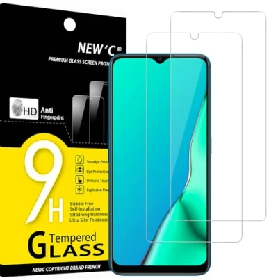 Afbeelding van NEW&#039;C 2 Stuks, Screen Protector voor Oppo A9 2020, A5 Gehard Glass Schermbeschermer Film 0.33 mm ultra transparant, resistent
