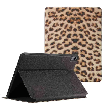 Afbeelding van Apple iPad Air 11 inch (2025) M3 Hoes: Selencia Vivid Tablethoes Bookcase Wild Leo Kunstleder Tablet Hoezen