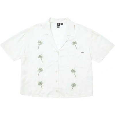 Afbeelding van Volcom SUN Stunner Overhemdblouse, Dames, Maat: Small, Bone