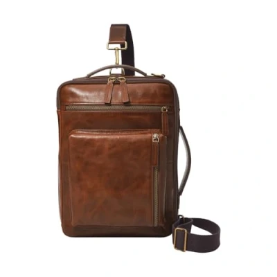 Afbeelding van Fossil Buckner Aktetas, Heren, Maat: One Size, Brown