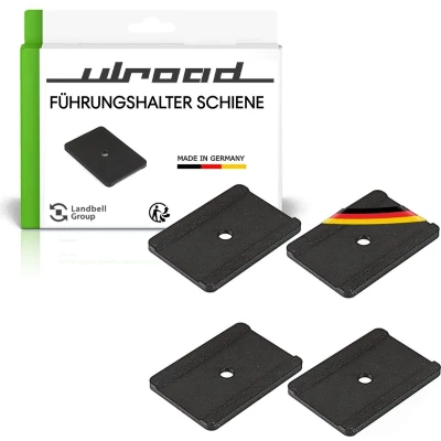 Afbeelding van ULROAD 4 stuks GELEIDERBEUGEL geschikt voor VW T5 T6 T6.1 profielrails Multiflexboard of meubelprofielrail Multivan accessoires interieur Transporter California geleidehouder