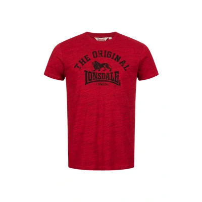 Afbeelding van Lonsdale Normale Passform Original Tshirt print, Heren, Maat: Small, Marl red