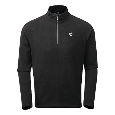 Afbeelding van Dare2B, Freethink II Heren Fleece met halve rits voor Heren, Zwart, Maat XS