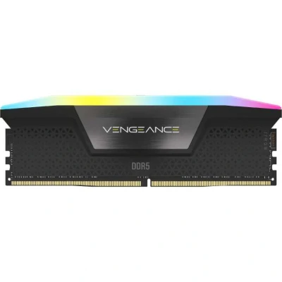 Afbeelding van CORSAIR VENGEANCE RGB DDR5 RAM 32GB (2x16GB) 6000MHz C30 36 76 1.4V Intel Geoptimaliseerd Computergeheugen (iCUE Compatibel, Snelle Prestaties, Intel® XMP 3.0 Profielen) Zwart
