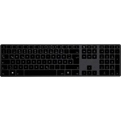 Afbeelding van Wireless USB C Aluminum Keyboard PC german QWERTZ black FK418PCDCBB DE