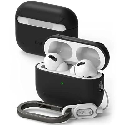 Afbeelding van Ringke Layered Case Compatibel met AirPods Pro 2, Hoesje Transparante Slank Beschermende PC Hoes voor 2e Generatie Black Zwart