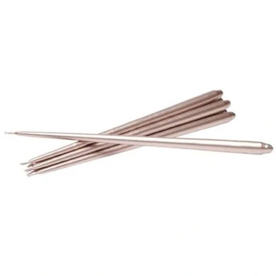 Afbeelding van STOFF taps toelopende kaars by ester &amp; erik 6 pack Champagne