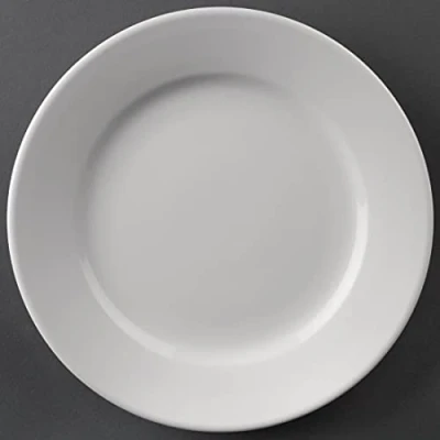 Afbeelding van Olympia Athena borden met brede rand 16,5cm (12 stuks)